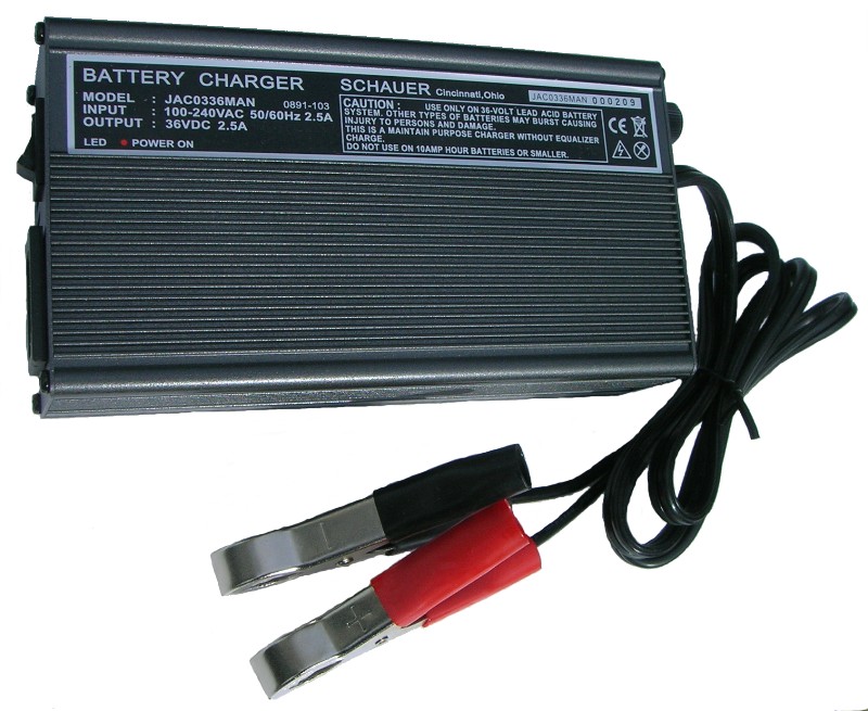 Schauer JAC0336MAN 36 Volt Golf Cart Maintainer | Golf ... club car golf cart battery charging wiring diagram 